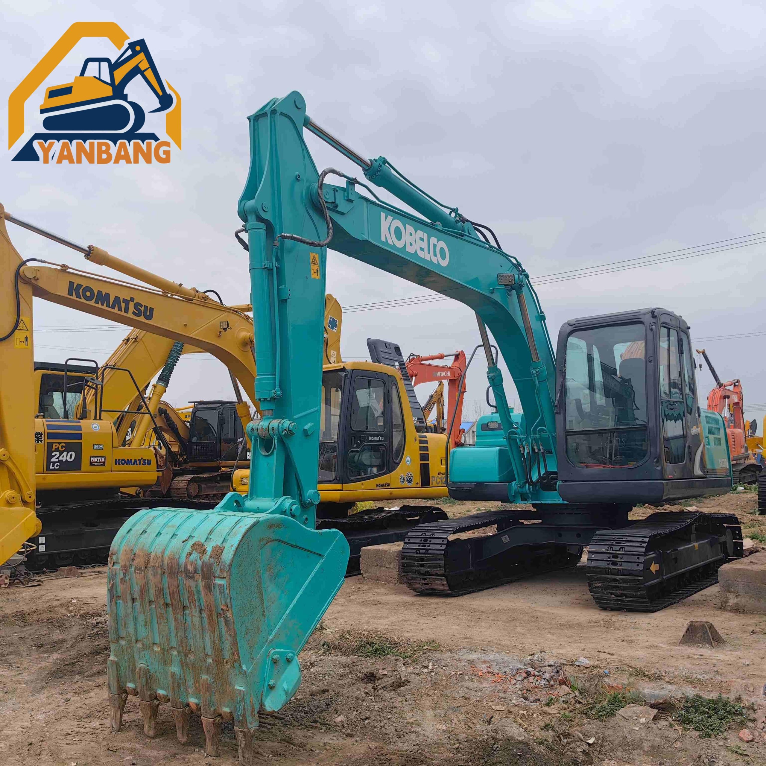 Used 13ton Kobelco SK135 Excavator In Stock-Yanbang Construction Machinery