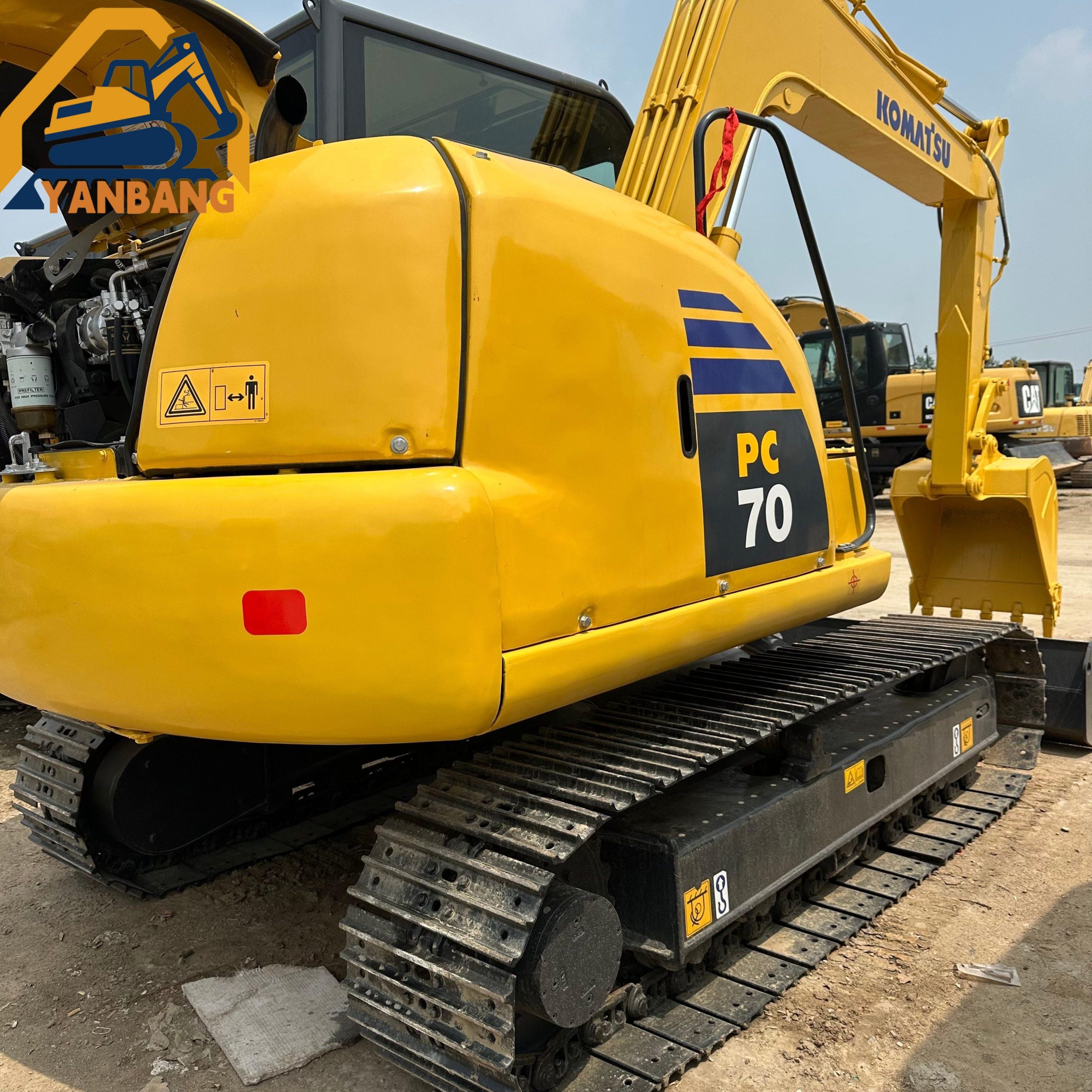 Pc70 7ton Used Komatsu PC70 Excavator-Yanbang Construction Machinery