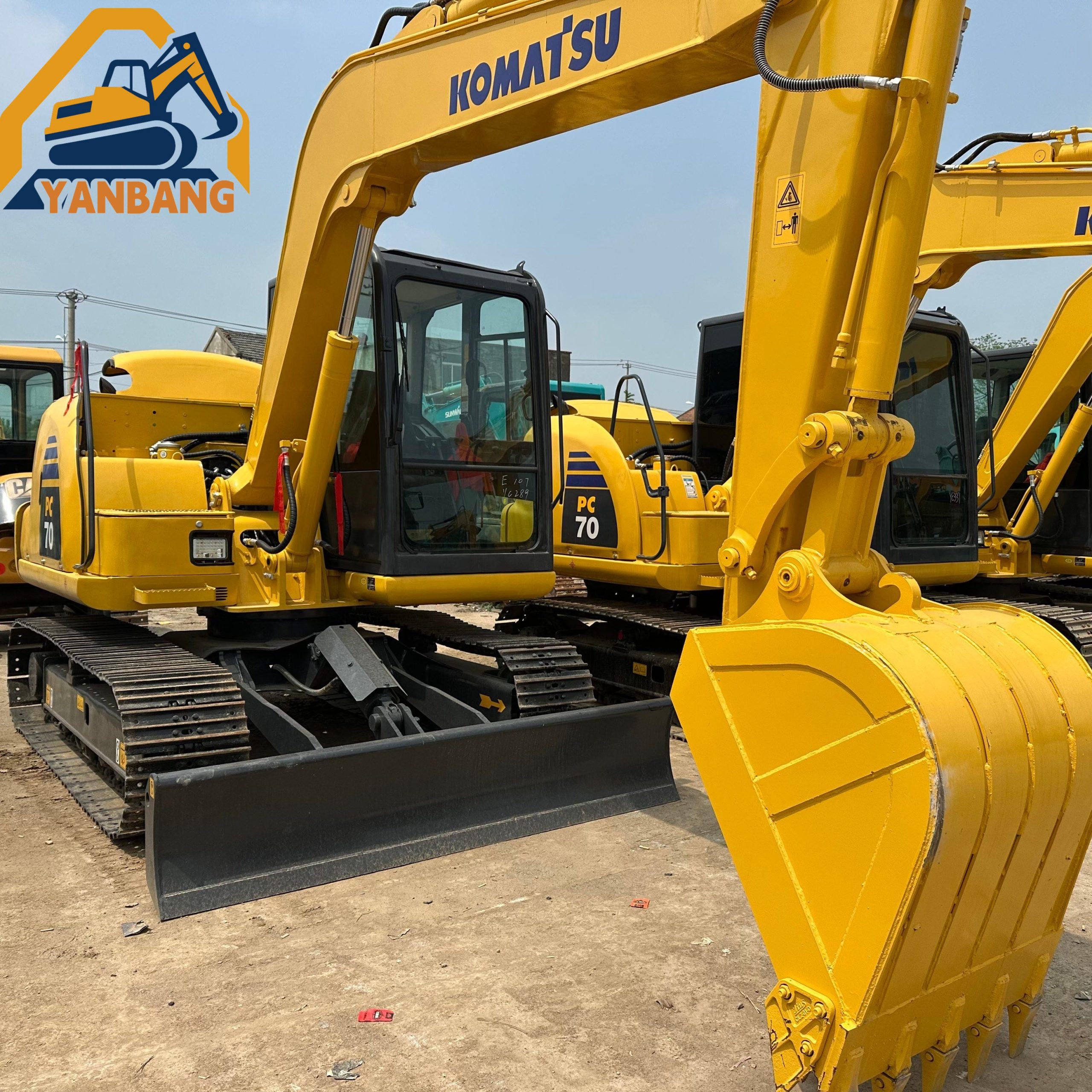 Pc70 7ton Used Komatsu PC70 Excavator-Yanbang Construction Machinery